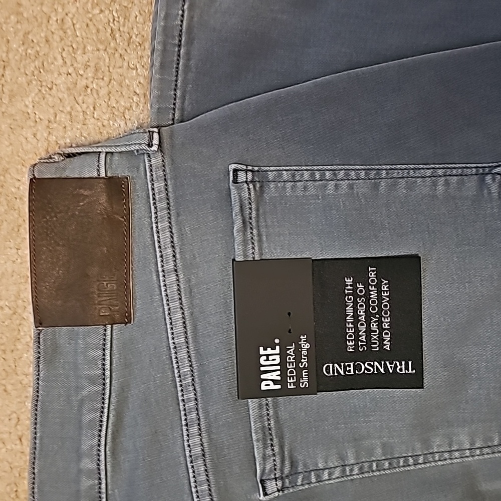 Paige Mens Transcend Federal Denim Jeans Size 36